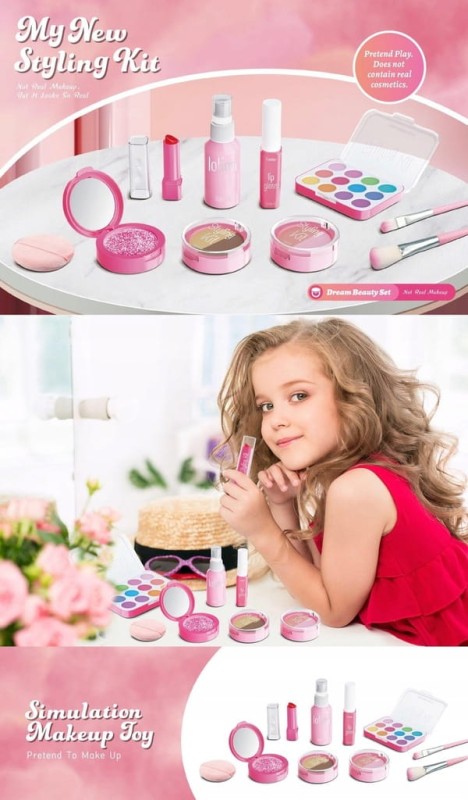 ZESTAW KOSMETYKÓW DLA DZIEWCZYNKI NIE MALUJĄCE KOSMETYKI NA PREZENT