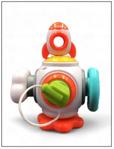 KOSTKA MANIPULACYJNA SENSORYCZNA ZABAWKA EDUKACYJNA MONTESSORI RAKIETA