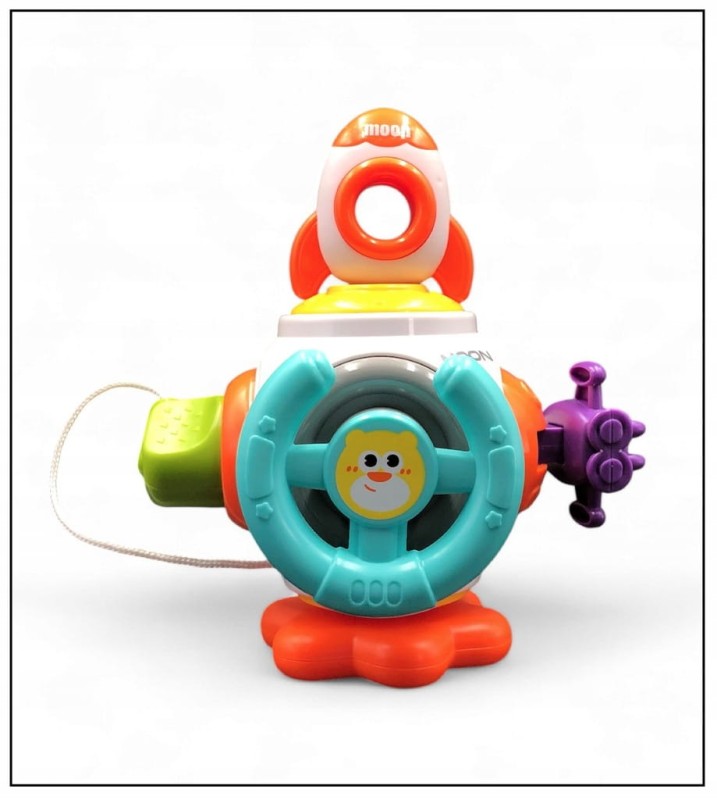 KOSTKA MANIPULACYJNA SENSORYCZNA ZABAWKA EDUKACYJNA MONTESSORI RAKIETA