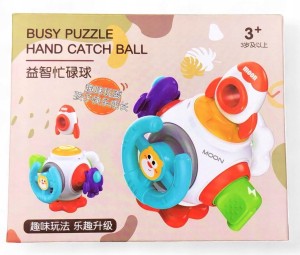 KOSTKA MANIPULACYJNA SENSORYCZNA ZABAWKA EDUKACYJNA MONTESSORI RAKIETA