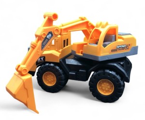 KOPARKA POJAZD BUDOWLANY PREZENT DLA CHŁOPCA ŻÓŁTA KOPARKA Z RUCHOMĄ ŁOPATĄ