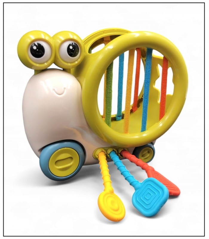 ZABAWKA DLA DZIECKA SENSORYCZNE LINKI DO PRZECIĄGANIA KSZTAŁTY KOLORY SNAIL