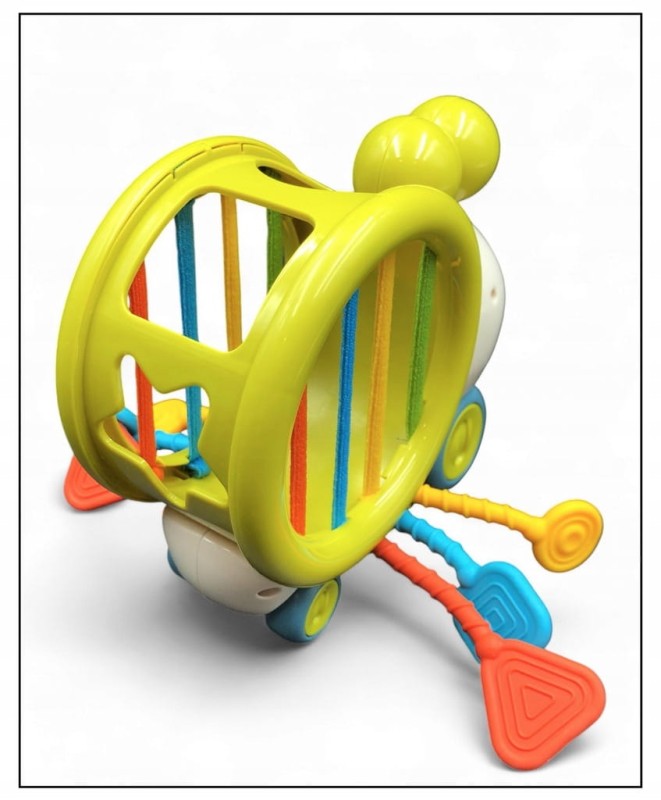 ZABAWKA DLA DZIECKA SENSORYCZNE LINKI DO PRZECIĄGANIA KSZTAŁTY KOLORY SNAIL