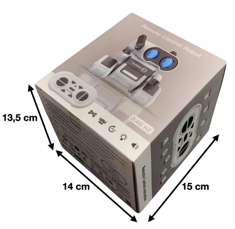 ZDALNIE STEROWANA ZABAWKA DLA DZIECKA ROBOT ZE ŚWIATŁAMI LED I DŹWIĘKIEM