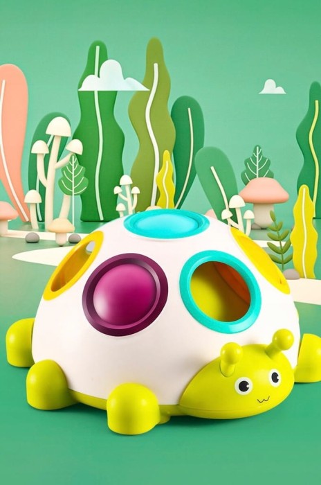 EDUKACYJNA ZABAWKA DLA DZIECKA UKŁADANKA LOGICZNA SENSORYCZNY GĄSIENICA