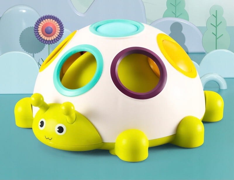 EDUKACYJNA ZABAWKA DLA DZIECKA UKŁADANKA LOGICZNA SENSORYCZNY GĄSIENICA