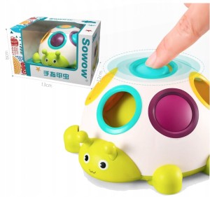 EDUKACYJNA ZABAWKA DLA DZIECKA UKŁADANKA LOGICZNA SENSORYCZNY GĄSIENICA