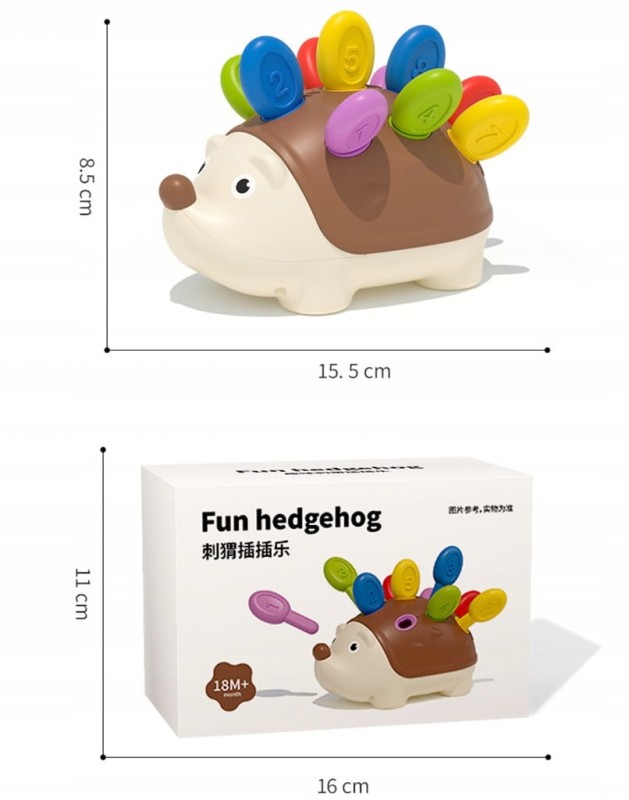 ZABAWKA LOGICZNA DLA DZIECKA UKŁADANKA WEDŁUG KOLORÓW CYFR EDUKACYJNY JEŻYK