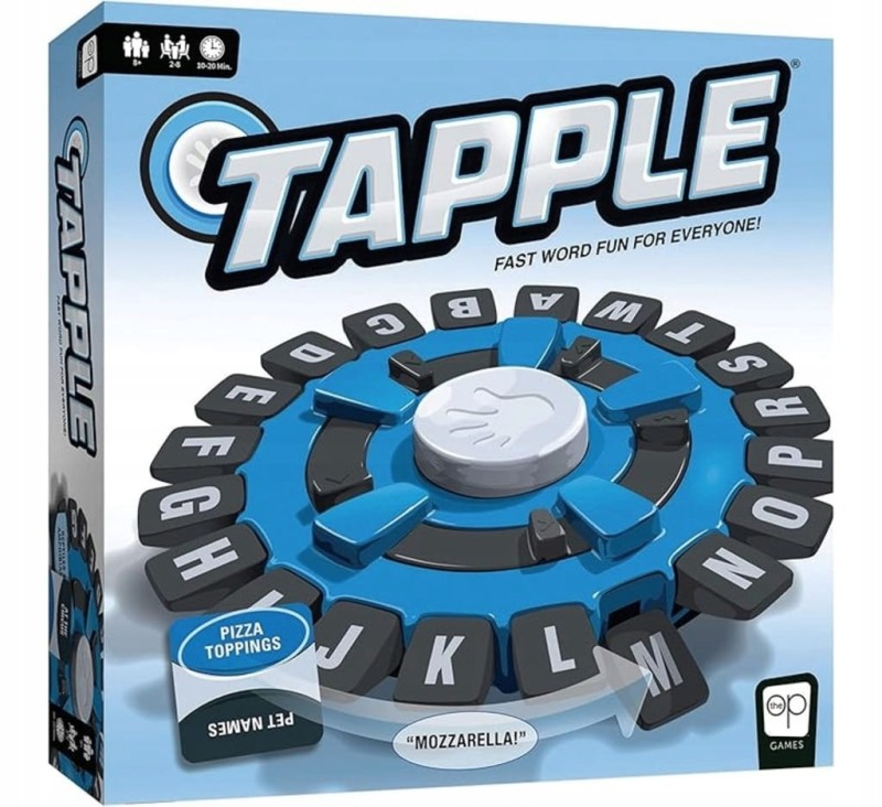 TAPPLE GRA SŁOWNA W JĘZYKU ANGIELSKIM GRA PLASZOWA RODZINNA ANGLOJĘZYCZNA