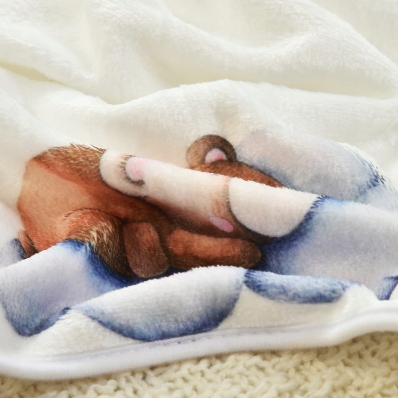 Foto kocyk z imieniem dziecka mata do zdjęć dziecka prezent na baby shower poony