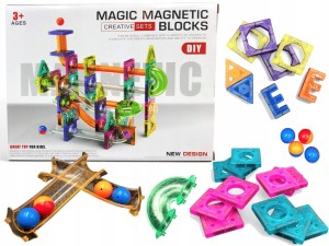 magnetyczne klocki 73 elementy klocki 3D