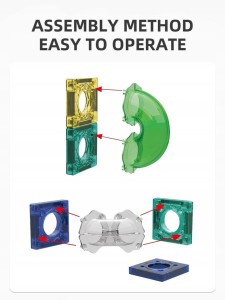 magnetyczne klocki 73 elementy klocki 3D