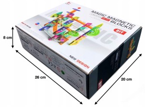 magnetyczne klocki 73 elementy klocki 3D