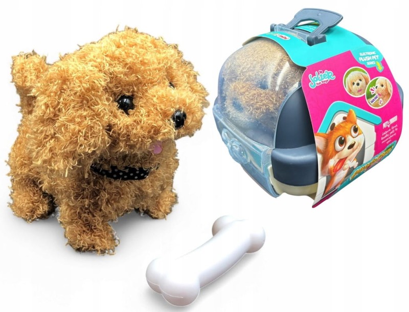 Interaktywny piesek szczeniaczek interaktywna zabawka dla dziecka z domkiem poony