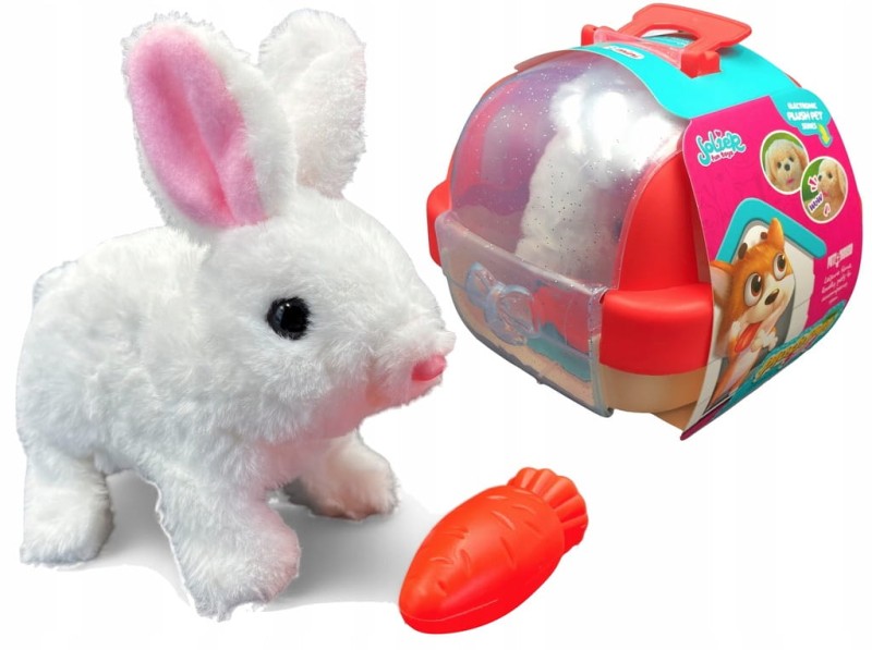 Interaktywne zwierzątko dla dziecka zajączek interaktywny kica rusza uszami poony