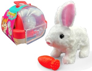 Interaktywne zwierzątko dla dziecka zajączek interaktywny kica rusza uszami poony