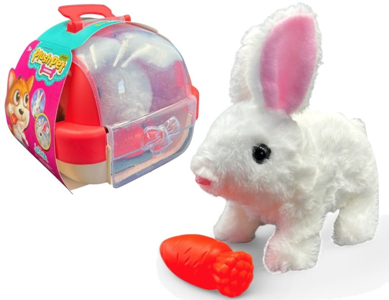 Interaktywne zwierzątko dla dziecka zajączek interaktywny kica rusza uszami poony