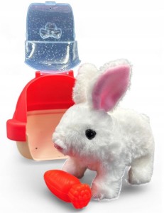 Interaktywne zwierzątko dla dziecka zajączek interaktywny kica rusza uszami poony