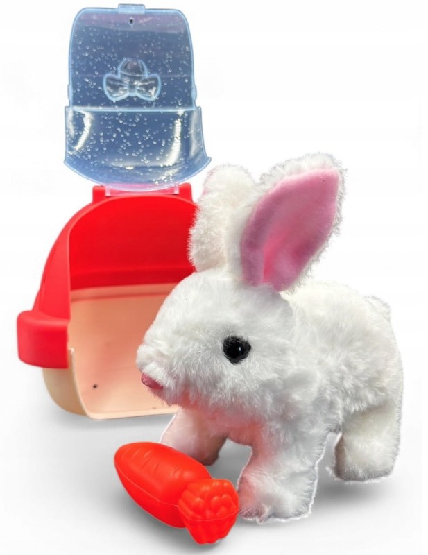 Interaktywne zwierzątko dla dziecka zajączek interaktywny kica rusza uszami poony