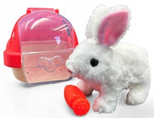 Interaktywne zwierzątko dla dziecka zajączek interaktywny kica rusza uszami poony