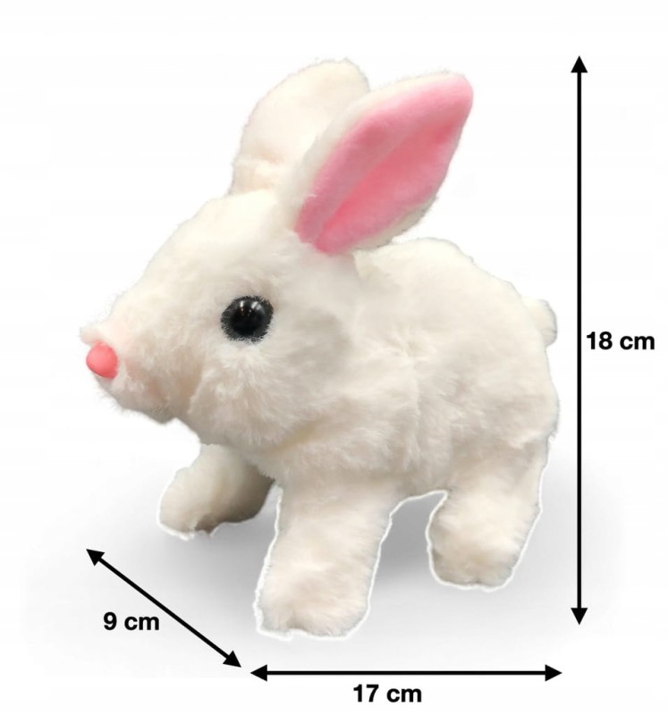 Interaktywne zwierzątko dla dziecka zajączek interaktywny kica rusza uszami poony