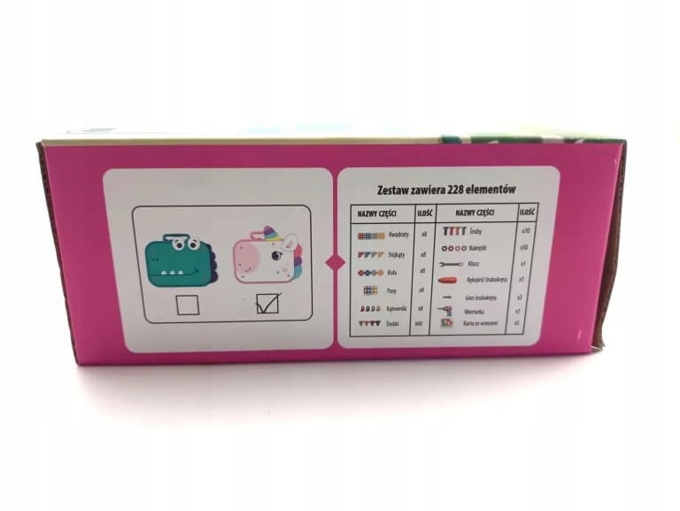 Klocki konstrukcyjne 3d kreatywne klocki do skręcania jednorożec poony