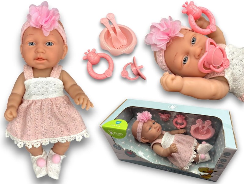 lalka bobas prezent dla dziewczynki lalka w pudełku prezentowym + akcesoria - poony