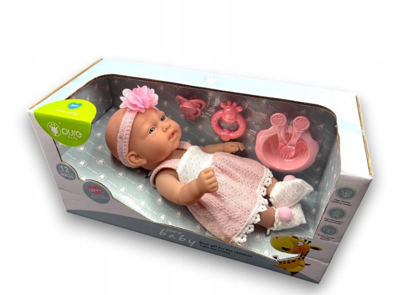 lalka bobas prezent dla dziewczynki lalka w pudełku prezentowym + akcesoria - poony
