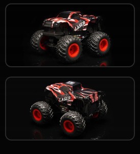 czerwony monster truck auto terenowe zabawka dla chłopca prezent na święta - poony