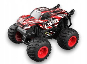 czerwony monster truck auto terenowe zabawka dla chłopca prezent na święta - poony