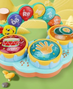 interaktywna zabawka dla dziecka na prezent instrumenty muzyczne światełka - poony