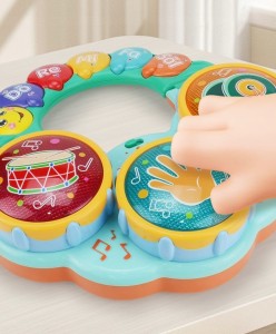 interaktywna zabawka dla dziecka na prezent instrumenty muzyczne światełka - poony