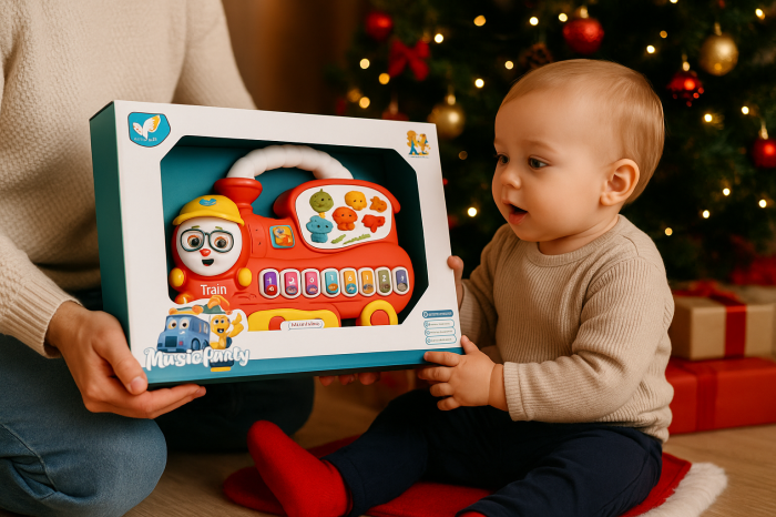 pociąg interaktywna zabawka grająca - poony