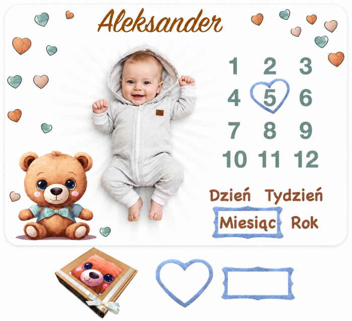 fotokocyk z misiem teddym z imieniem dziecka poony.png