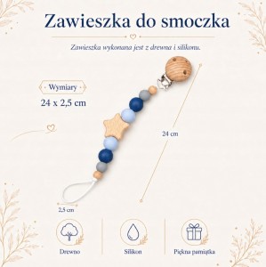 kocyk niemowlęcy zawieszka do smoczka tabliczka na opaskę szpitalną poony