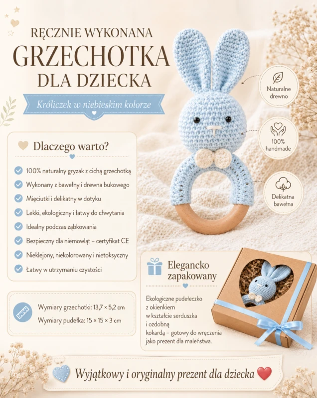 gryzak króliczek niebieski dla niemowlaka.png