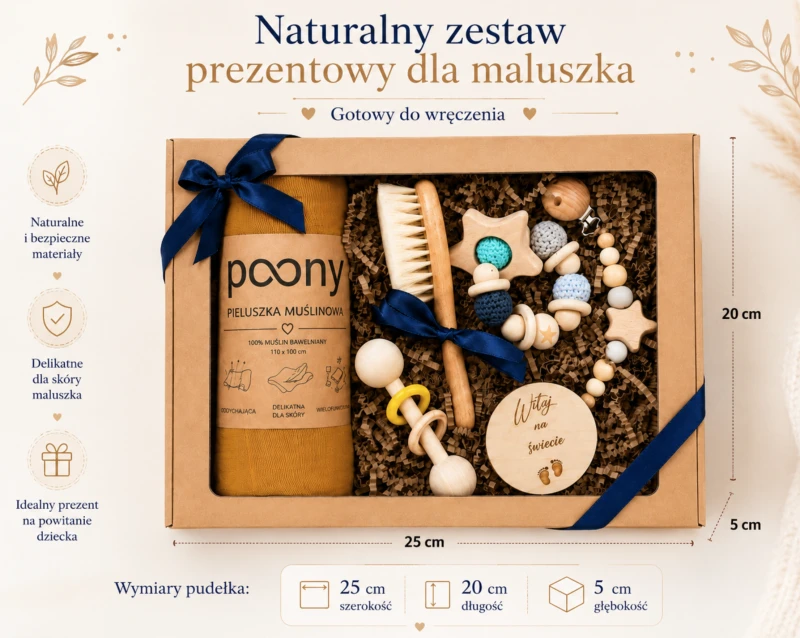 prezent na narodziny dziecka  poony