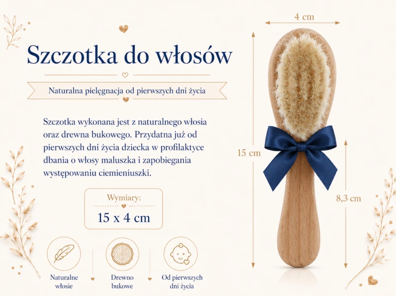 szczotk do włosów dla niemowlaka poony