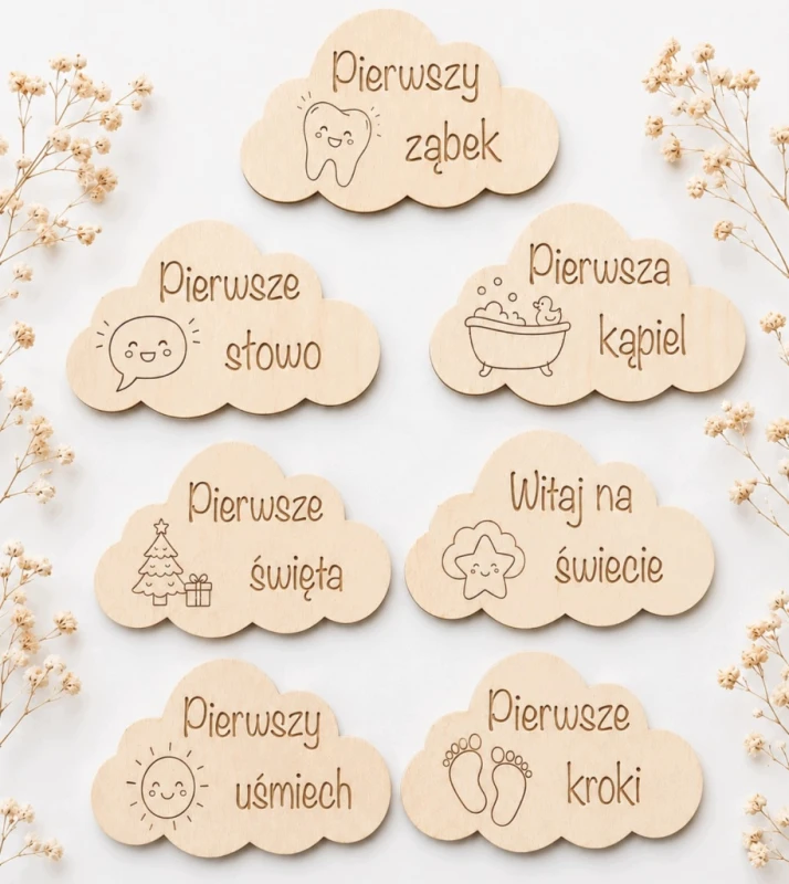 kocyk do zdjęć z księżycem akcesoria do zdjęć drewniane tabliczki poony