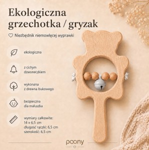 prezent dla noworodka narodziny dziecka baby shower pieluszka gryzak poony