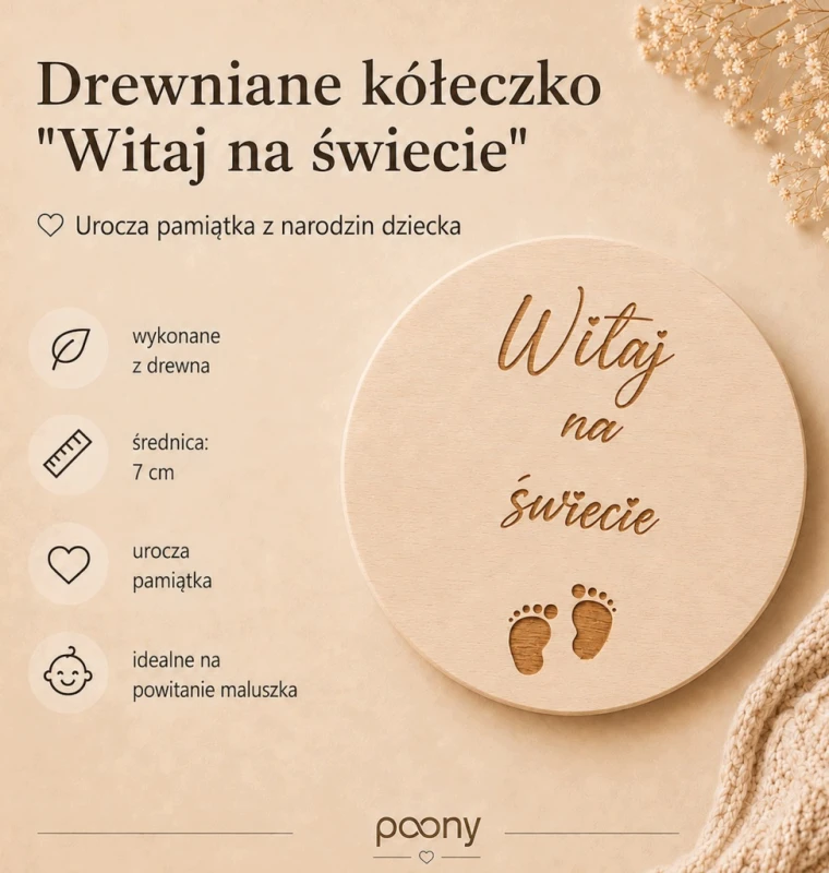 gryzak dla dziecka grzechotka pieluszka muślinowa zestaw prezentowy poony
