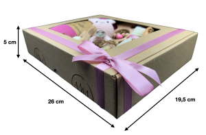 elegancki baby box dla noworodka dziewczynki poony