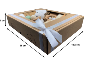 prezent dla noworodka poony w eleganckim boxie