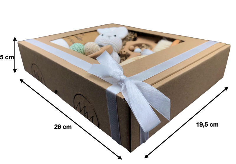 prezent dla noworodka poony w eleganckim boxie