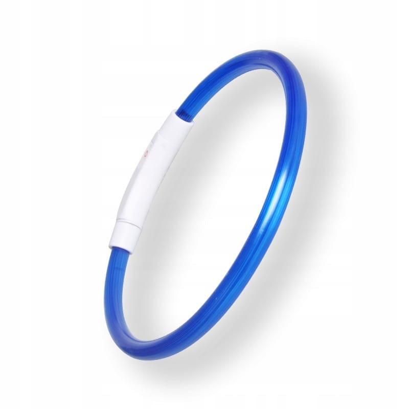 Świecąca obroża dla psa podświetlenie LED wodoodporna + kabel USB