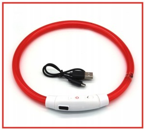 Świecąca obroża dla psa LED z możliwością regulacji rozmiaru