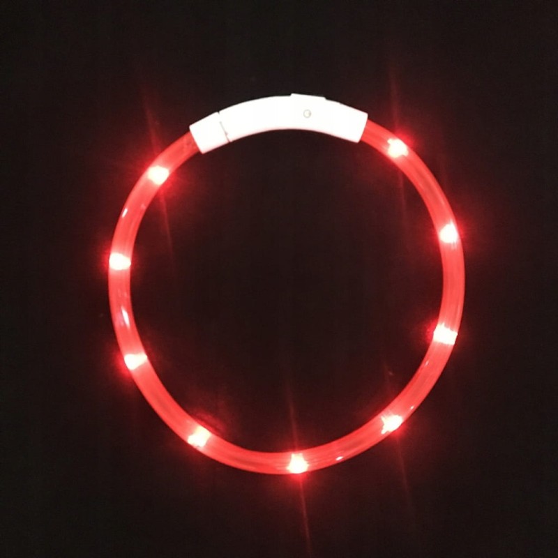 Świecąca obroża dla psa LED z możliwością regulacji rozmiaru