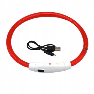 Świecąca obroża dla psa LED z możliwością regulacji rozmiaru