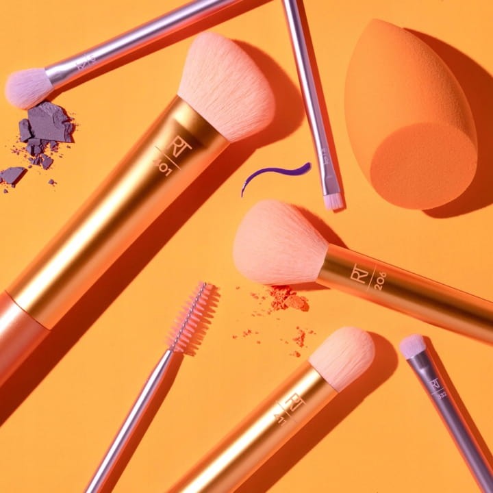 Pędzle i gąbka do makijażu Real Techniques level up brush + sponge set 8 el