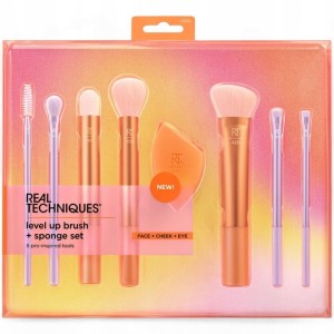 Pędzle i gąbka do makijażu Real Techniques level up brush + sponge set 8 el